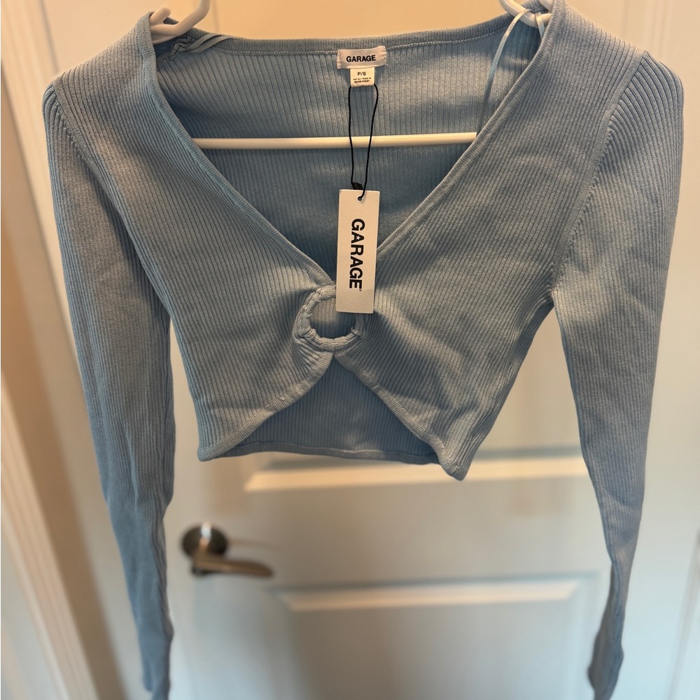 Garage Light Blue Crop Top – Size Small – NWT - Picture 1 of 1